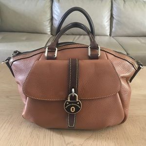 Dooney and Bourke British Tan Tote with strap